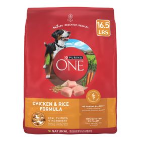 Dog Food for Adult Dogs High Protein, Real Chicken & Rice, 16.5 lb Bag