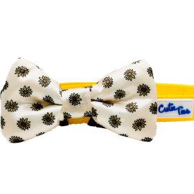 Cutie Ties Dog Bow Tie (Color: Sunflower, size: One size)