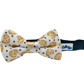 Cutie Ties Dog Bow Tie (Color: Chocolate Chip Cookie/White, size: One size)