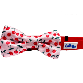 Cutie Ties Dog Bow Tie (Color: Cherries Print, size: One size)