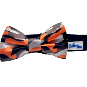 Cutie Ties Dog Bow Tie (Color: Camouflage Orange, size: One size)