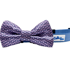 Cutie Ties Dog Bow Tie (Color: Pink & Blue, size: One size)