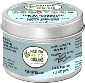 Tummy Gladiator Meal Topper - Digestion, Adjunctive Reflux & Urinary Tract Support* (size: 4 Oz.OptionTummy Gladiator CAT Meal Topper - Turkey Flavoring)